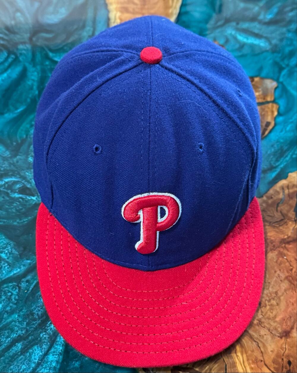 Philadelphia Phillies Hat Cap New Era Size 8 Fitted 59Fifty MLB Retro Logo